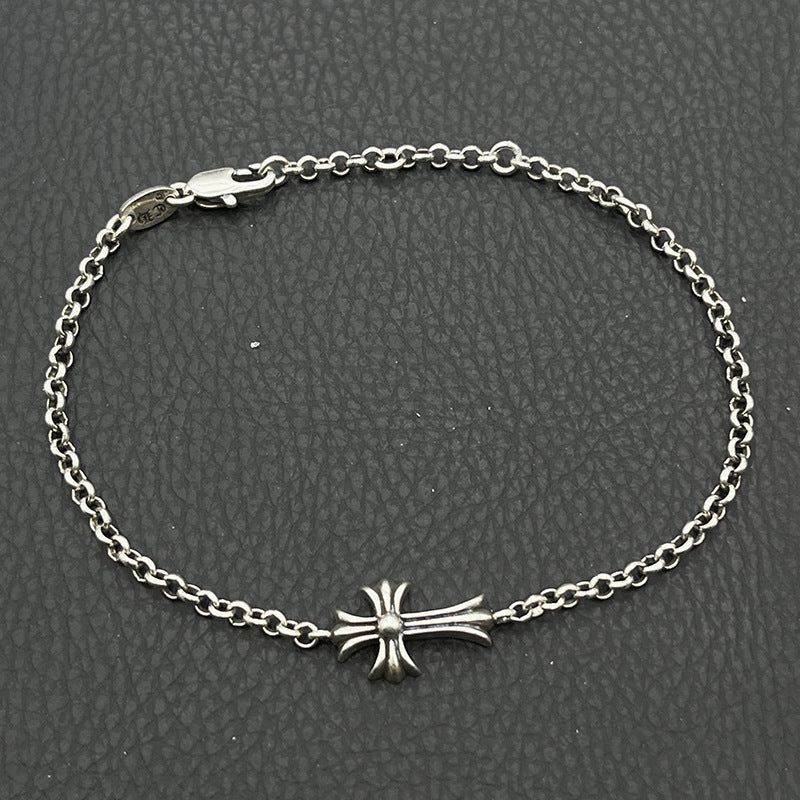 Adjustable cross bracelet
