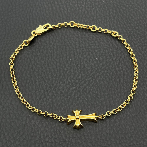 Adjustable cross bracelet
